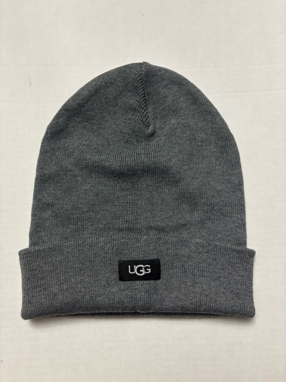 New! UGG Men’s Oversized Cuff Beanie Charcoal Color One Size